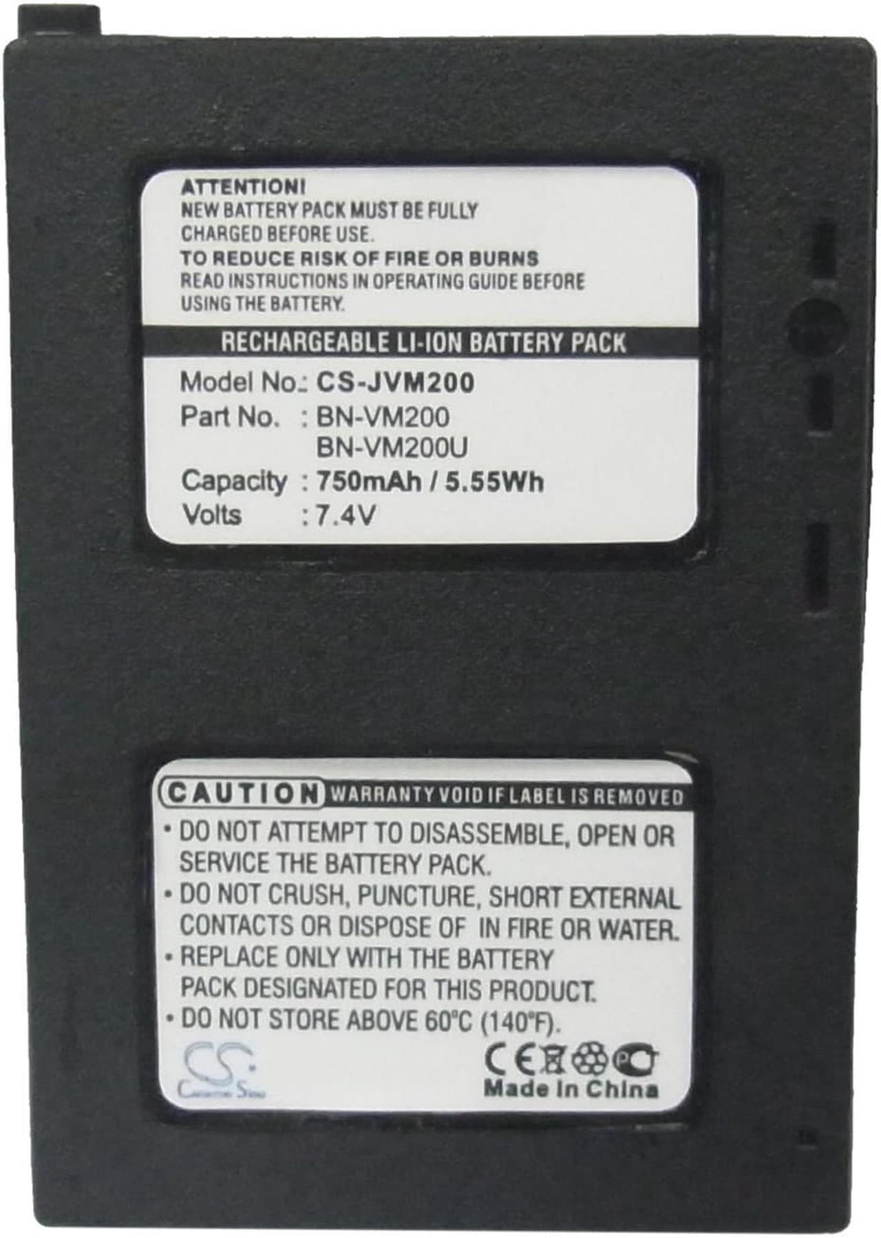 Alt view image 5 of 5 - Battery for JVC GZ-MC500 BN-VM200 BN-VM200U BN-VM200UE BN-VM200US LY34416-001B