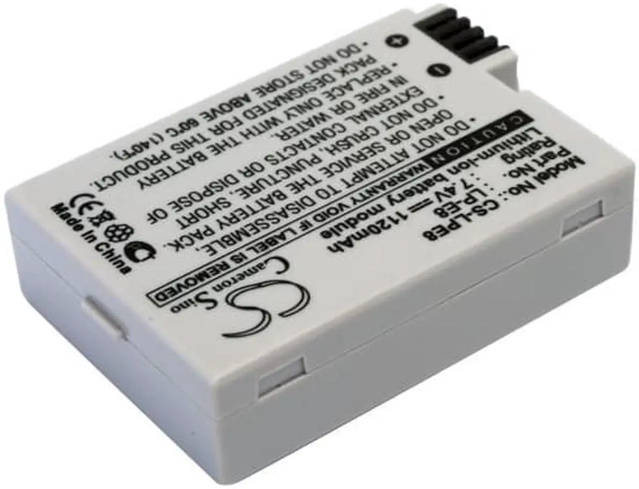 Alt view image 2 of 5 - Battery for Canon EOS 550D 600D 700D Kiss X4 X5 X6i Rebel T2i T3i T4i T5i LP-E8