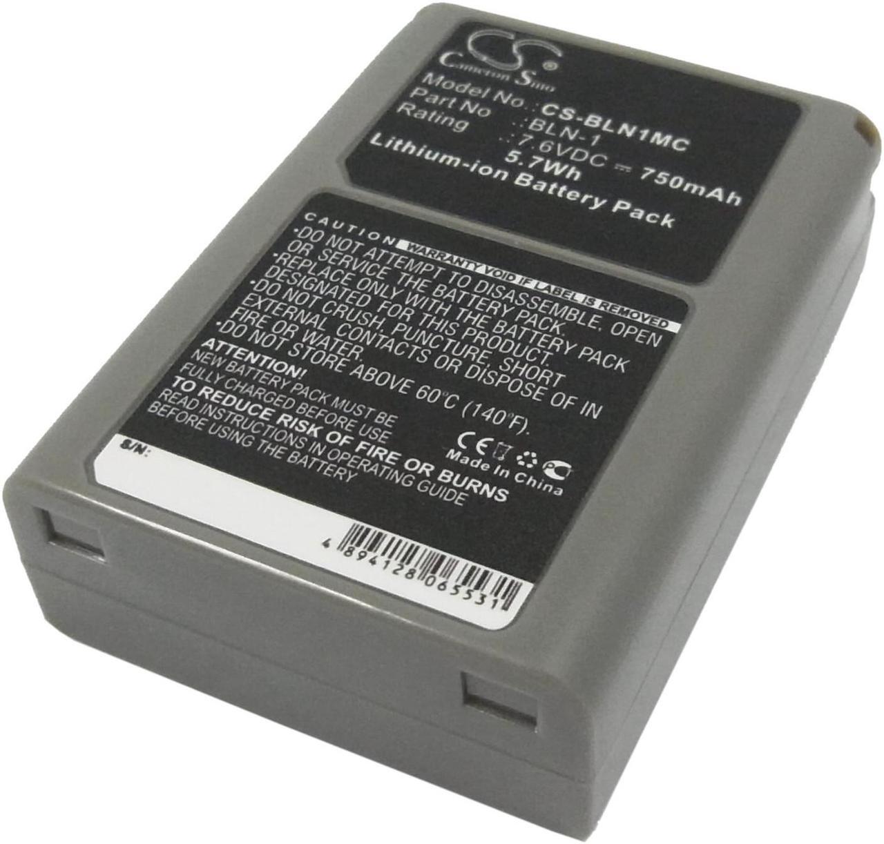 Main image of Battery for Olympus EM1 II E-M1 EM5 E-M5 OM-D BLN-1 Camera CS-BLN1MC 7.6v 750mAh