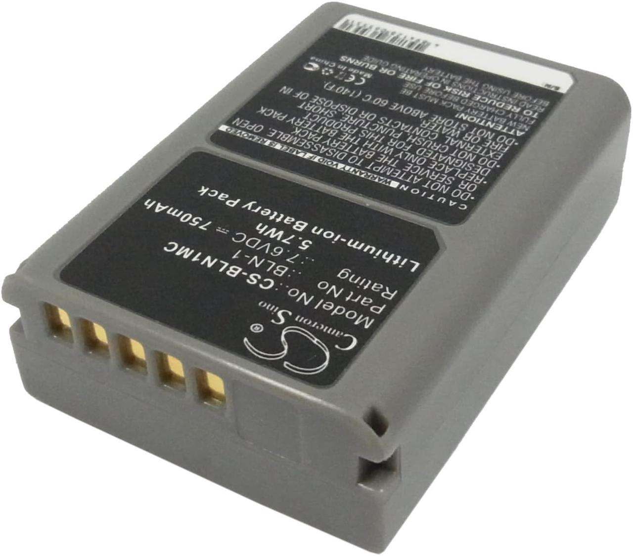 Alt view image 2 of 5 - Battery for Olympus EM1 II E-M1 EM5 E-M5 OM-D BLN-1 Camera CS-BLN1MC 7.6v 750mAh