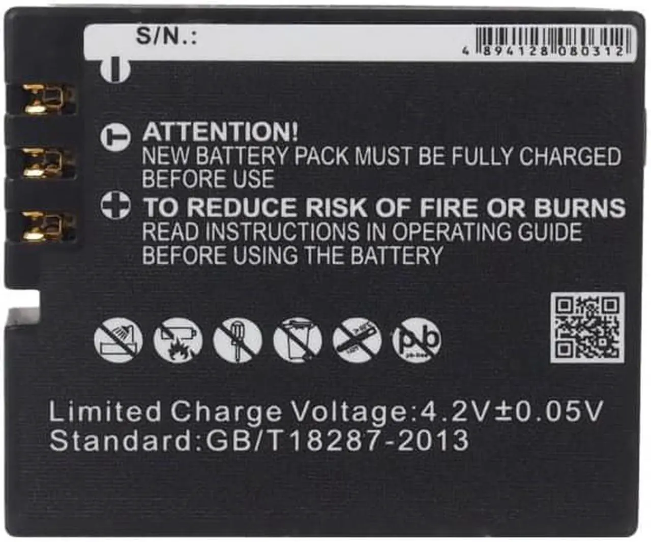 Alt view image 6 of 6 - Battery for Rollei 3S 4S 5S 95287 SD20F SD21 AEE MagiCam SD20 SD22 SD23 SD30