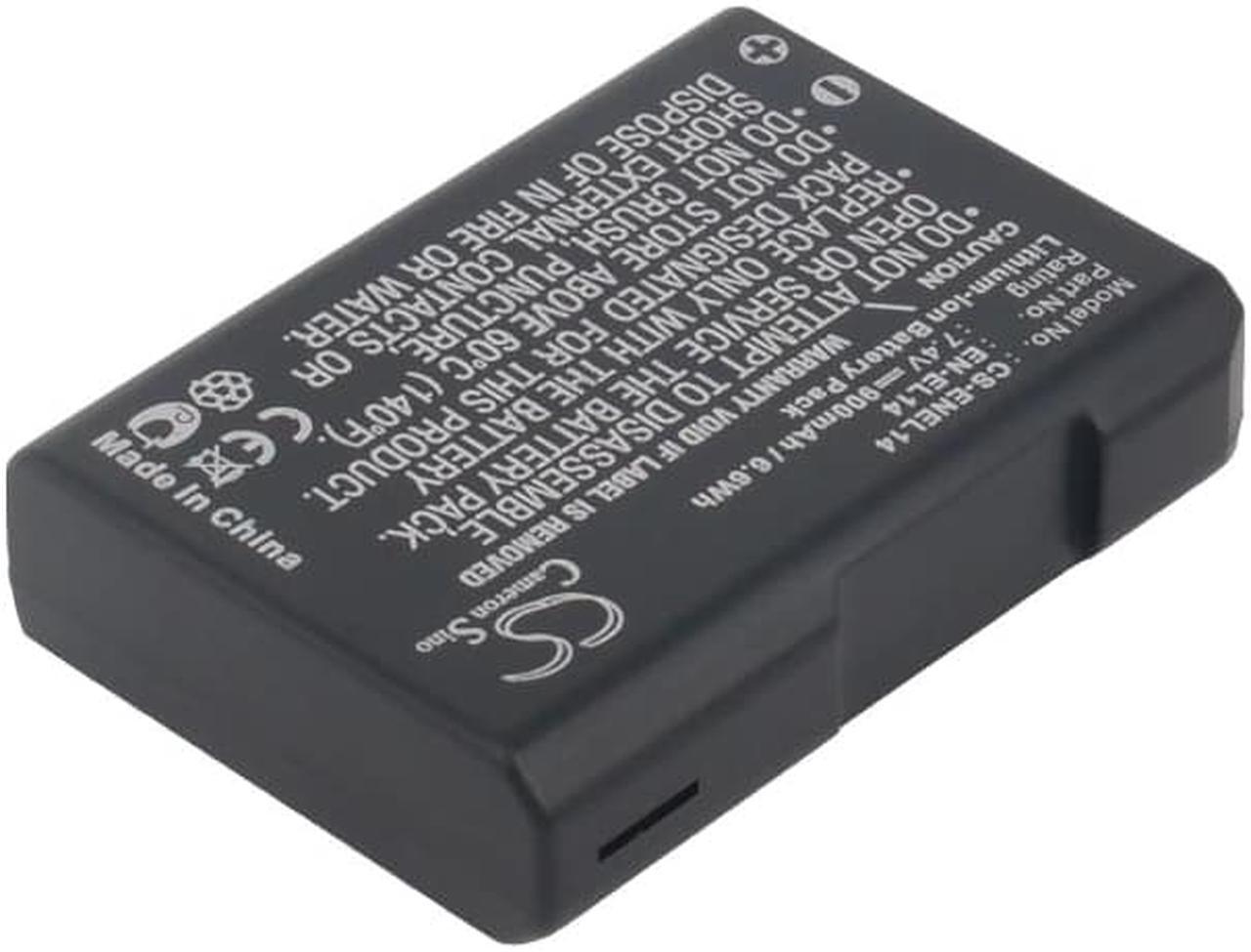 Alt view image 2 of 5 - Battery for Nikon Coolpix P7000 P7100 P7800 D5100 D5200 D5300 DF EN-EL14 900mAh