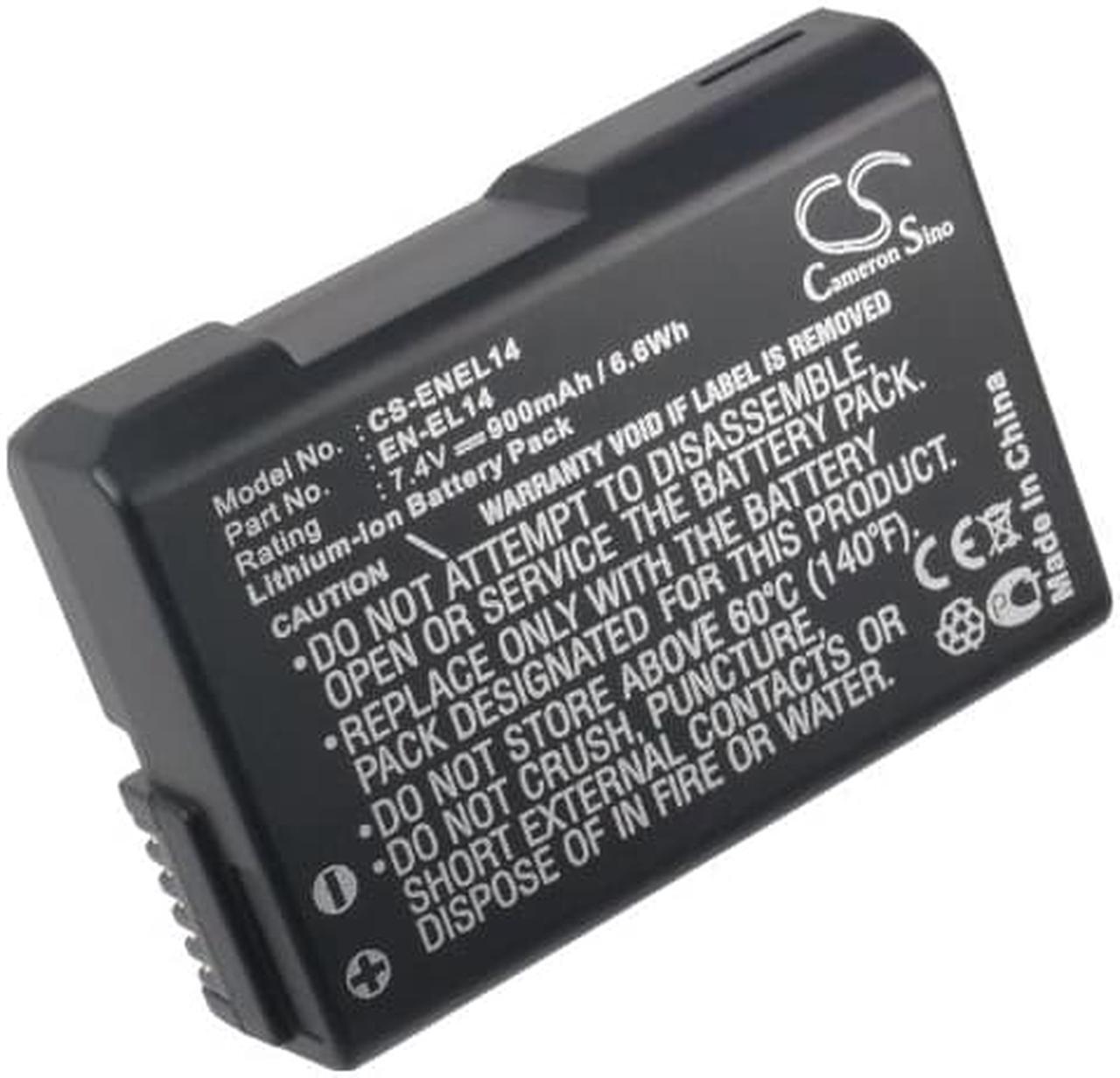 Alt view image 5 of 5 - Battery for Nikon Coolpix P7000 P7100 P7800 D5100 D5200 D5300 DF EN-EL14 900mAh