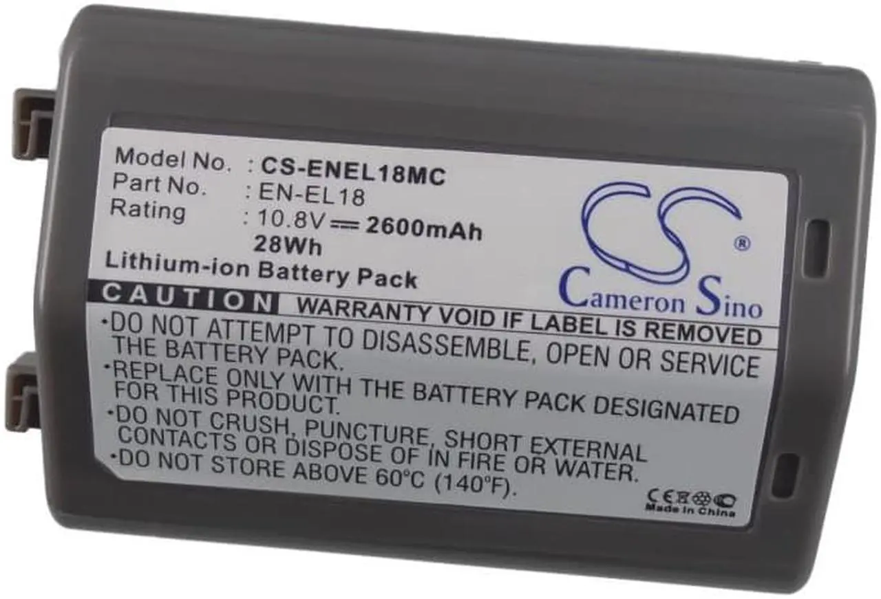 Alt view image 5 of 5 - Battery for Nikon D4 DSLR D4S D5 D500 D810 D850 EN-EL18 EN-EL18a 10.8v 2600mAh