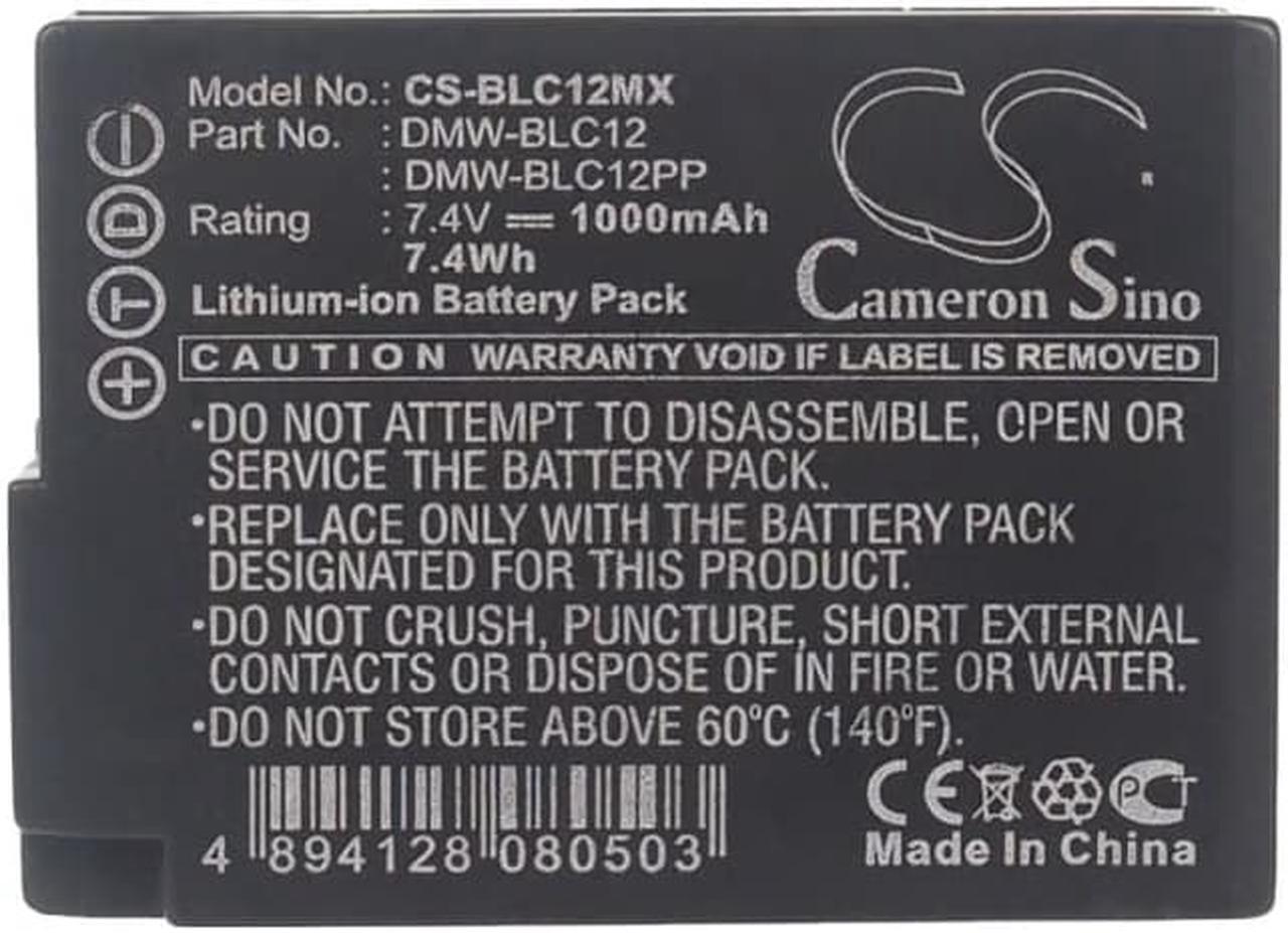 Alt view image 5 of 5 - Battery for Panasonic DMC-GH2 GX8 Leica Sigma DP1Q DP3Q DMW-BLC12 BP-DC12 BP-51