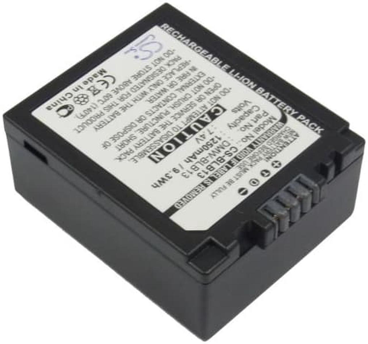 Alt view image 2 of 5 - Battery for Panasonic DMC-G1 DMC-GF1 DMC-GH1 DMW-BLB13 DMW-BLB13E DMW-BLB13PP