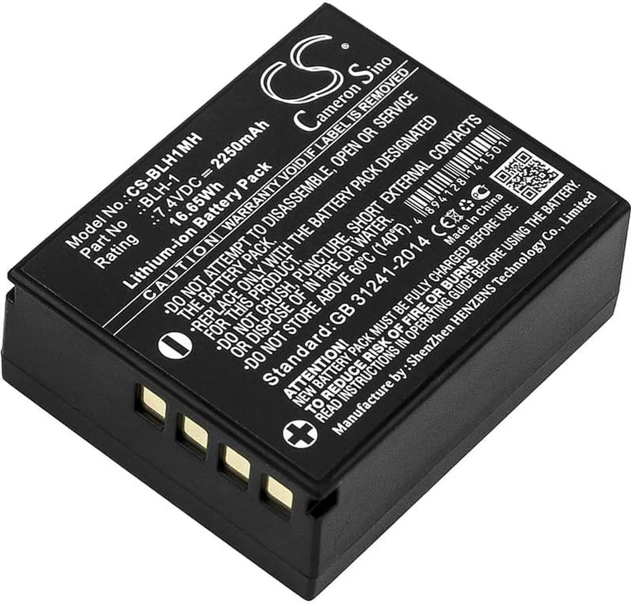Main image of Battery for OLYMPUS E-M1 Mark II mirrorless OM-D BLH-1 Camera CS-BLH1MH 2250mAh