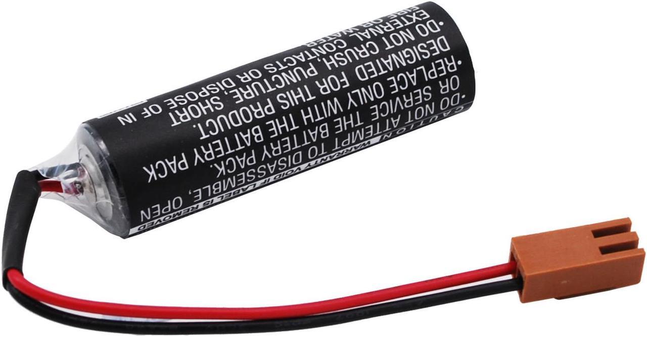 Alt view image 3 of 6 - Battery for Mitsubishi ER6V C4 Toshiba ER14500 CS-PLC145SL 2000mAh Brown Plug