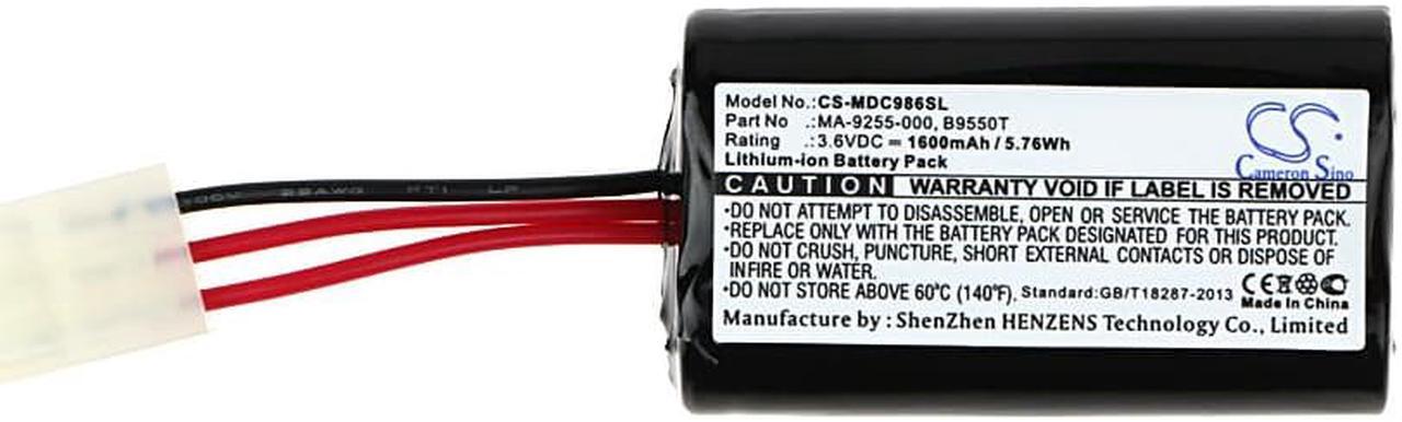Alt view image 5 of 6 - Battery for Modicon 984A 984B C986 B9550T MA-9255-000 PLC CS-MDC986SL 1600mAh