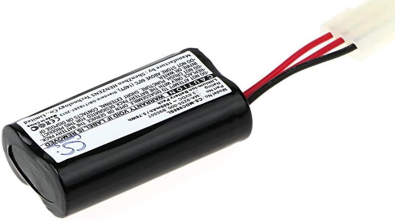 Alt view image 2 of 6 - Battery for Modicon 984A 984B C986 B9550T MA-9255-000 PLC CS-MDC986SL 1600mAh