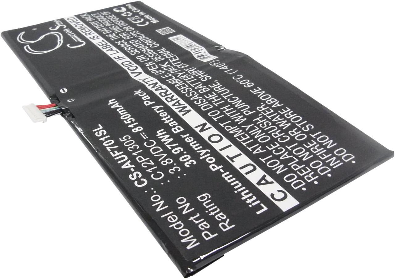 Alt view image 2 of 6 - Battery for Asus K00C TF701T Transformer C12P1305 Tablet CS-AUF701SL 3.8v 8150mA