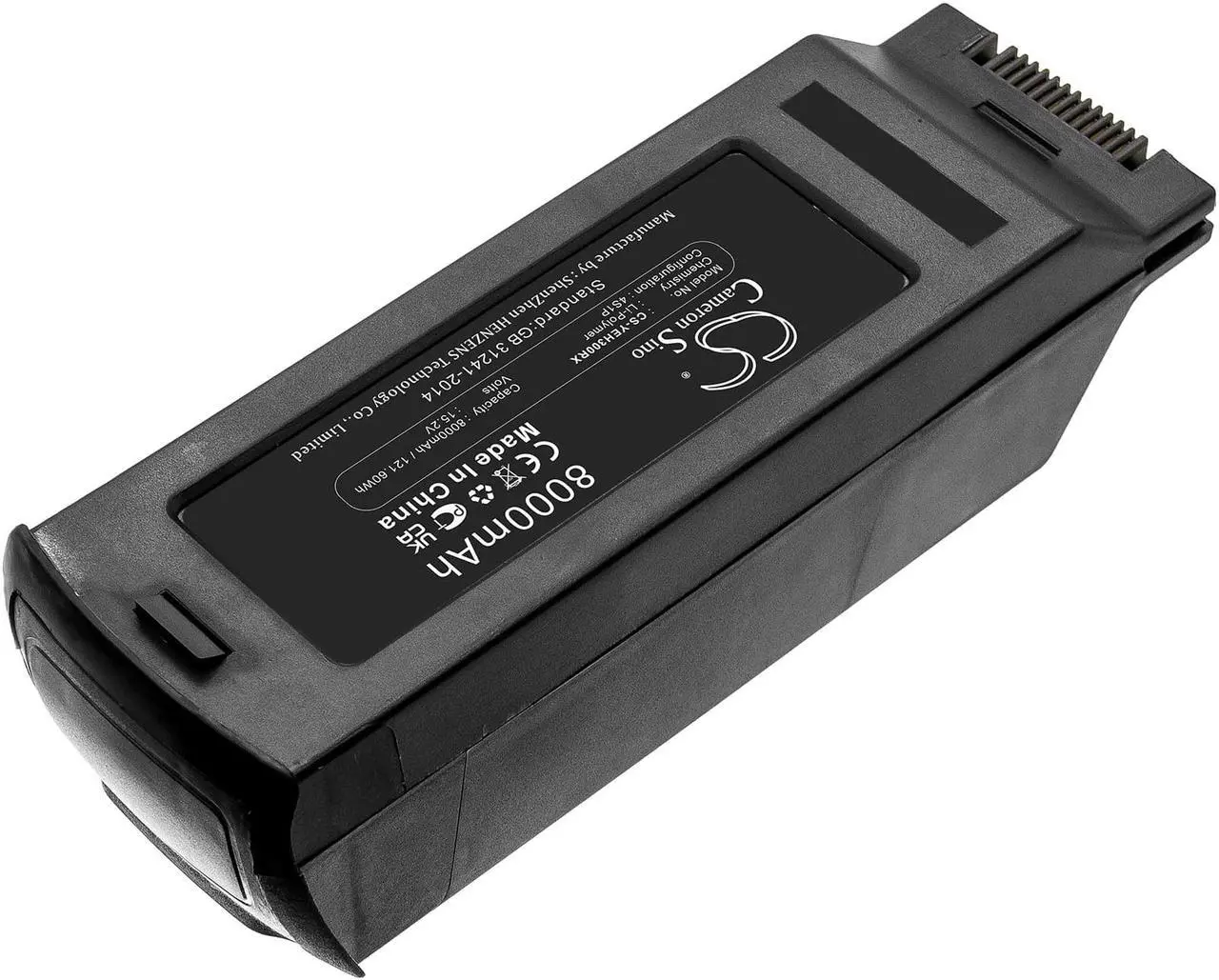 Alt view image 2 of 4 - Battery for YUNEEC Typhoon H3 YUNTYH3B4S5250 YUNTYHP101 Drone CS-YEH300RX 8000mA