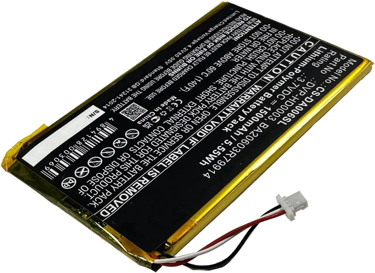Main image of Battery for Creative Zen Vision M Vision:m Video 30gb DVP-HD0003 LPCS285385 for white blue pink green models