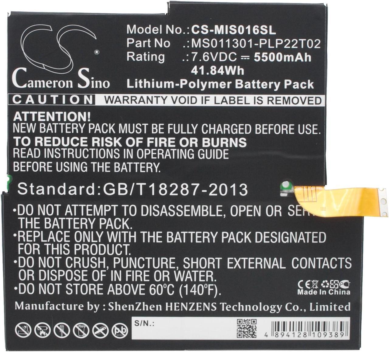 Alt view image 5 of 5 - Battery for Microsoft Surface Pro 3 1657 1577-9700 G3HTA005H MS011301-PLP22T02