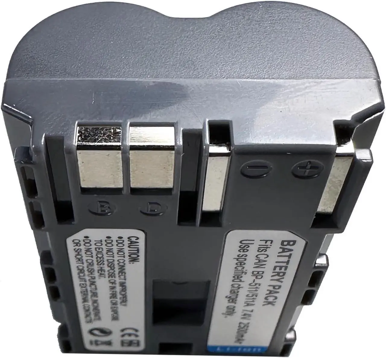 Alt view image 3 of 5 - Battery for Canon bp-511 bp-511a bp-512 bp511 bp-522 bp-508 bp-535 bp-514 bp535 bp512 bp514 bp522