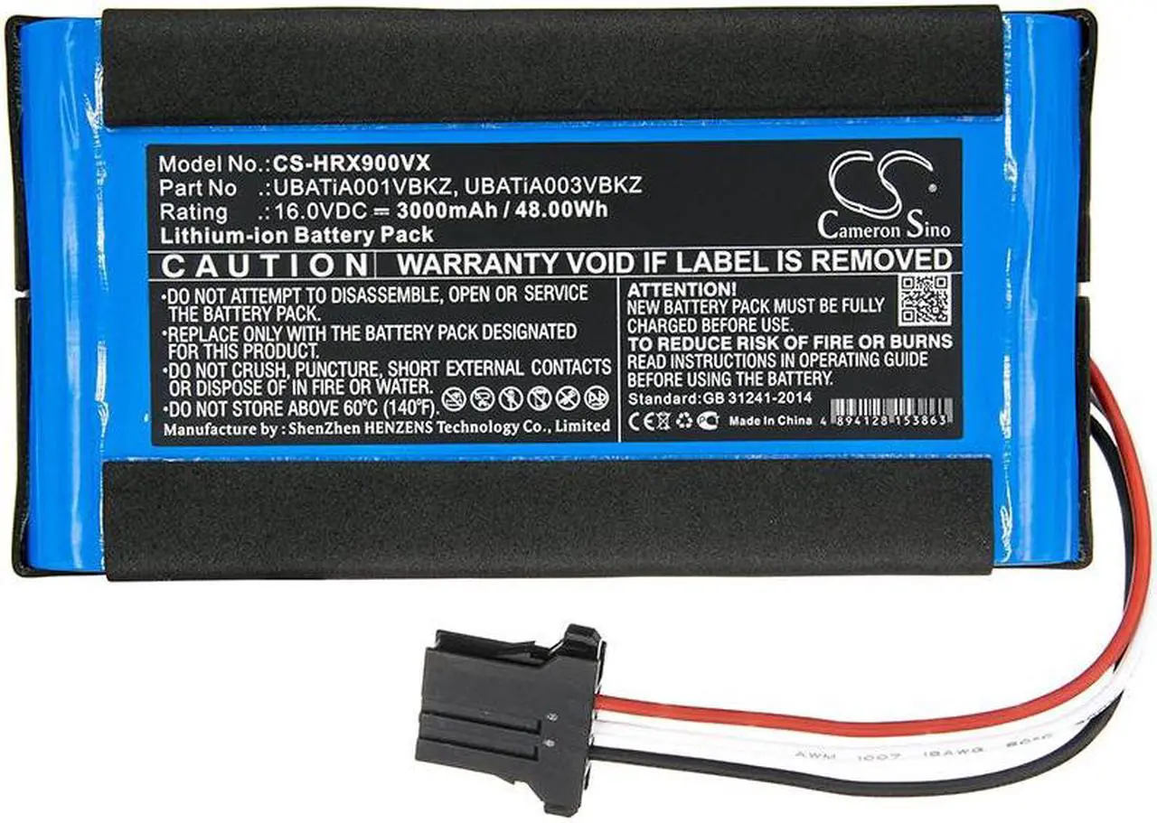 Alt view image 3 of 5 - Battery for Sharp COCOROBO RX-V100 RX-V60 RX-V80 UBATiA001VBKZ UBATiA003VBKZ