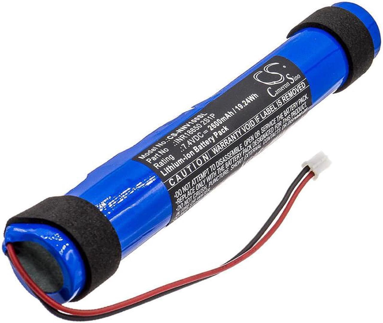 Main image of Battery for Nyne Vibe INR18650 2S1P Speaker CS-NNV100SL 7.4v 2600mAh 19.24Wh