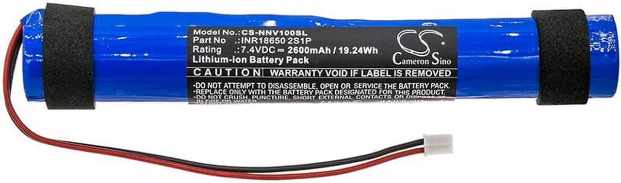 Alt view image 3 of 4 - Battery for Nyne Vibe INR18650 2S1P Speaker CS-NNV100SL 7.4v 2600mAh 19.24Wh