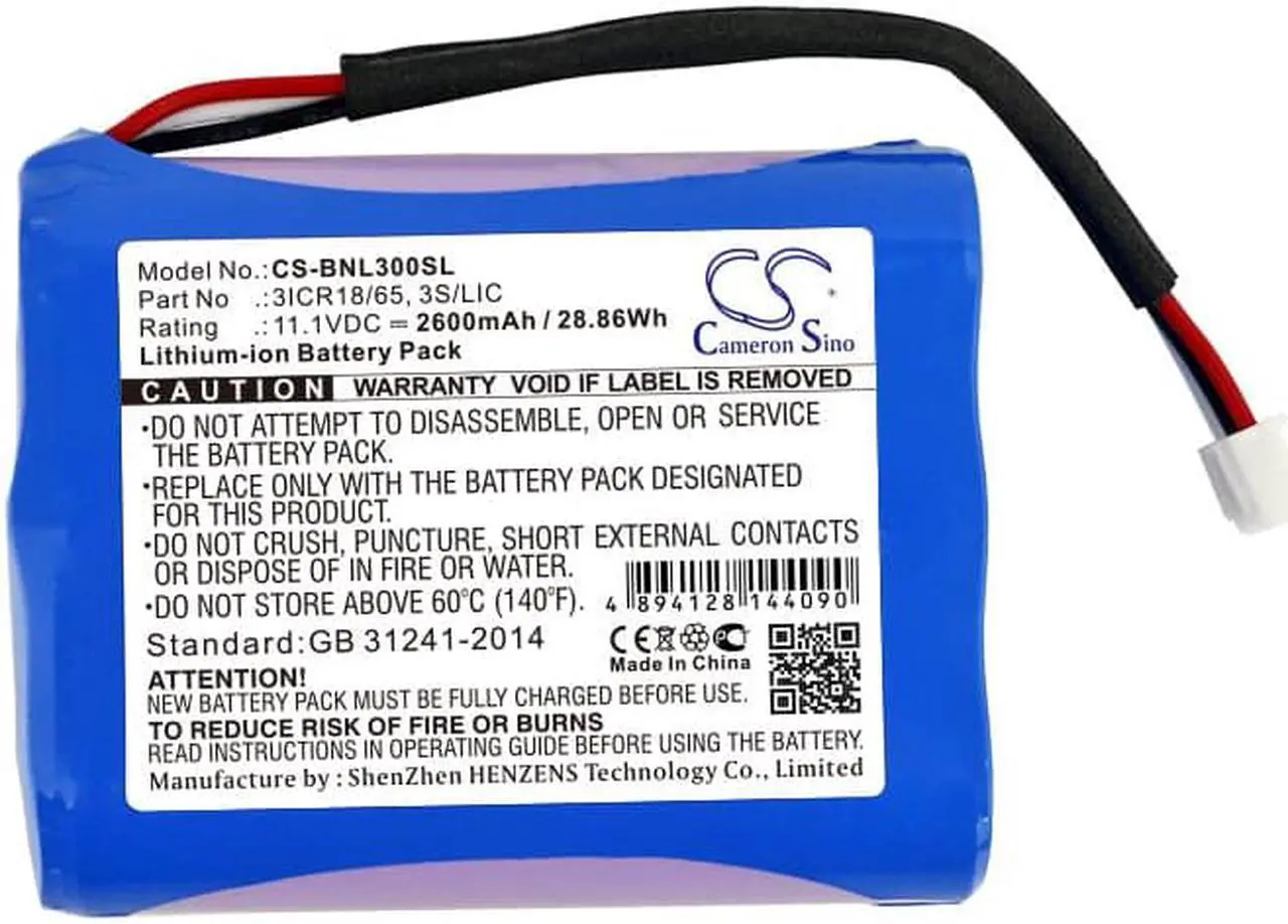 Alt view image 3 of 4 - Battery for Bang & Olufsen BeoPlay A3 3ICR18/65 3S/LIC CS-BNL300SL 2600mAh