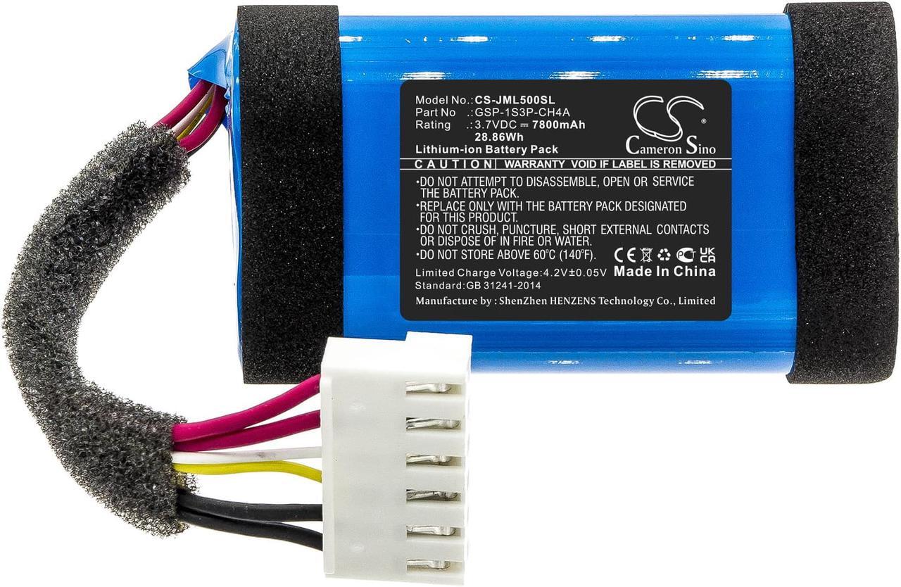 Alt view image 3 of 6 - Battery for JBL Charge 5 JBLCHARGE5BLUAM 1AA011NA GSP-1S3P-CH4A CS-JML500SL