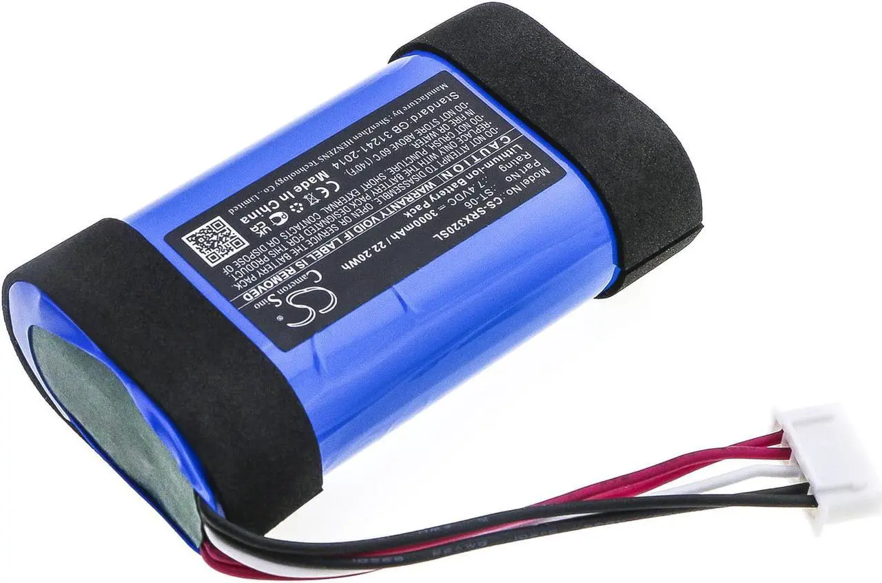 Alt view image 2 of 6 - Battery for Sony SRS-XB31 ST-06 Bluetooth Speaker CS-SRX320SL 3000mAh 22.20Wh
