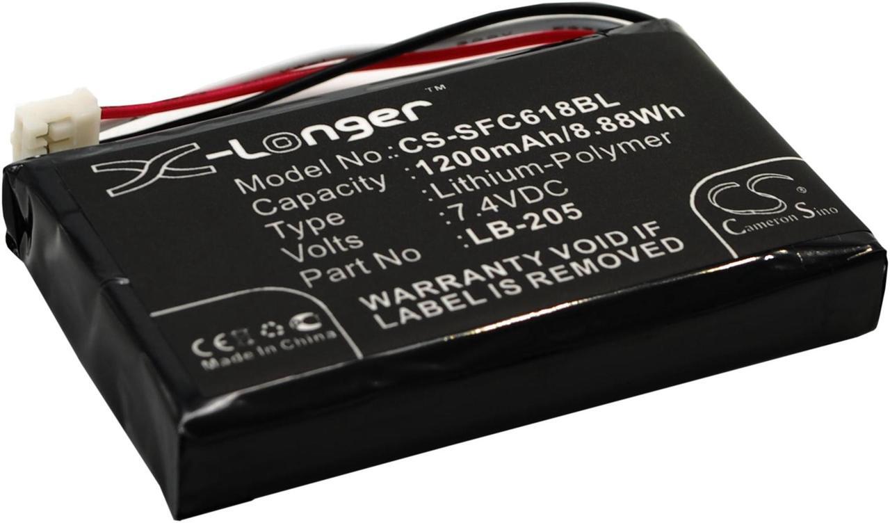 Alt view image 2 of 6 - Battery for Safescan 6185 131-0477 LB-205 Payment Terminal CS-SFC618BL 1200mAh
