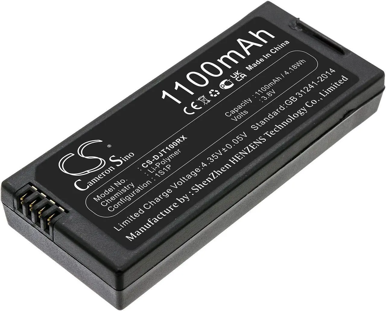 Main image of Battery for DJI Tello T01 Drone Intelligent Flight CS-DJT100RX 3.8v 1100mAh