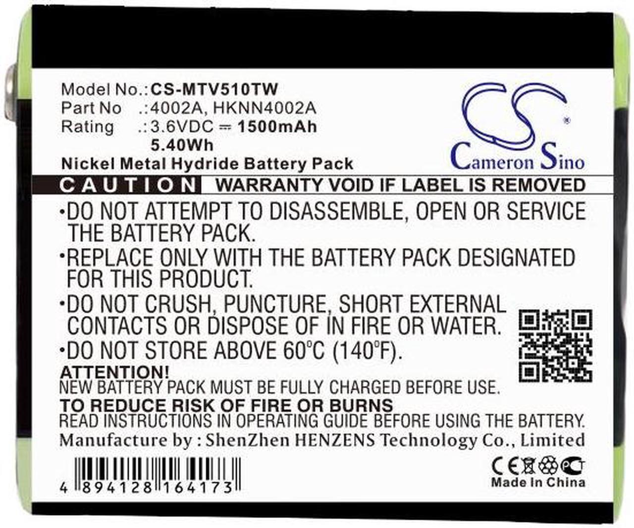 Alt view image 3 of 4 - Battery for Motorola Talkabout T5000 HKNN4002A HKNN4002B 53615 FV500 HKNN4002