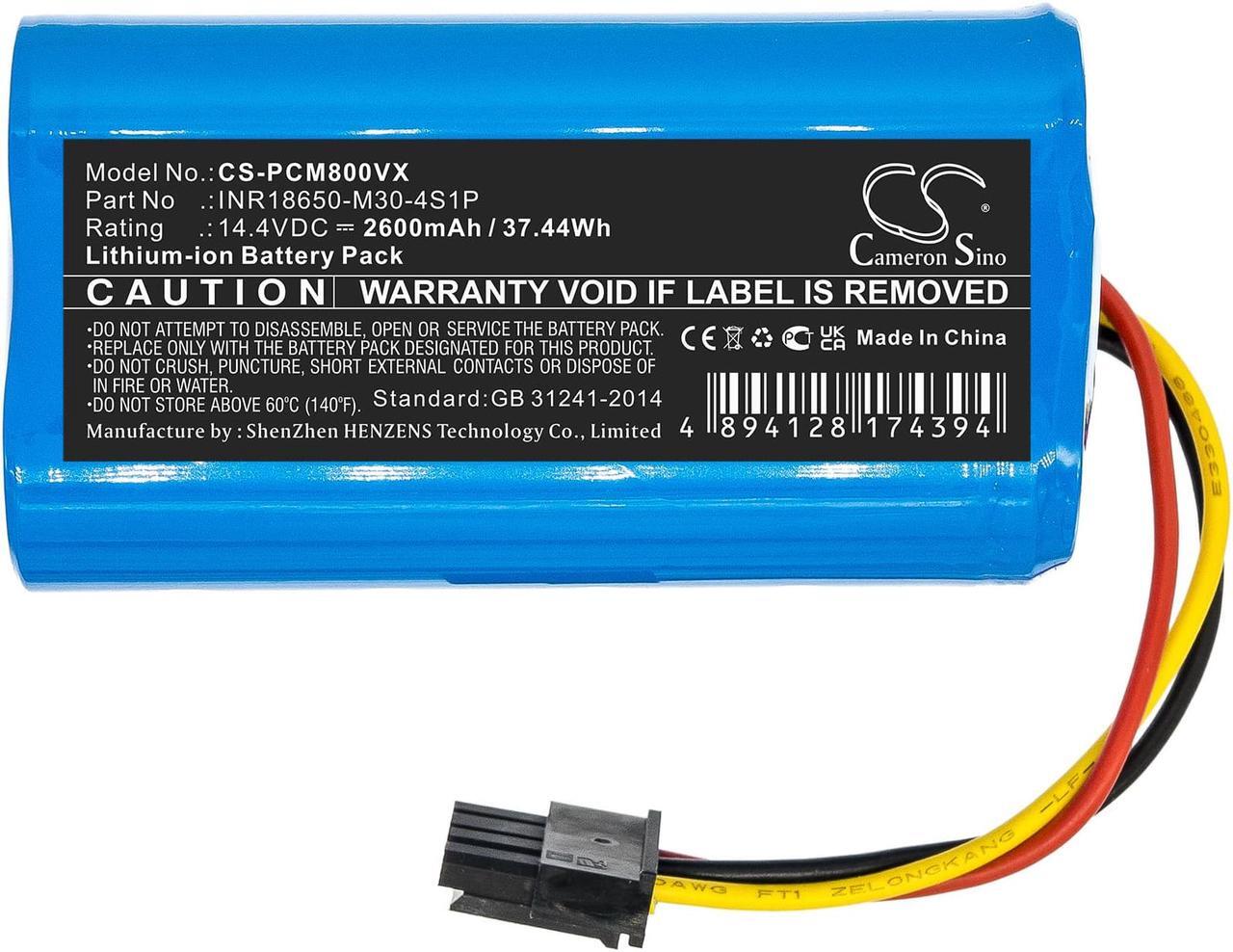 Alt view image 3 of 6 - Battery for Proscenic M8 Pro M30-4S1P T-4S1P-B-U21 Vacuum CS-PCM800VX 2600mAh