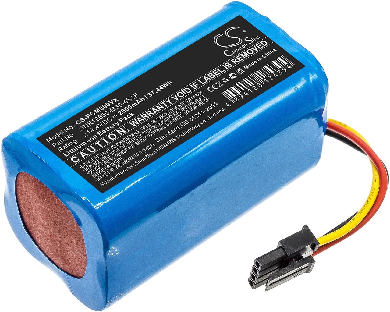 Main image of Battery for Proscenic M8 Pro M30-4S1P T-4S1P-B-U21 Vacuum CS-PCM800VX 2600mAh
