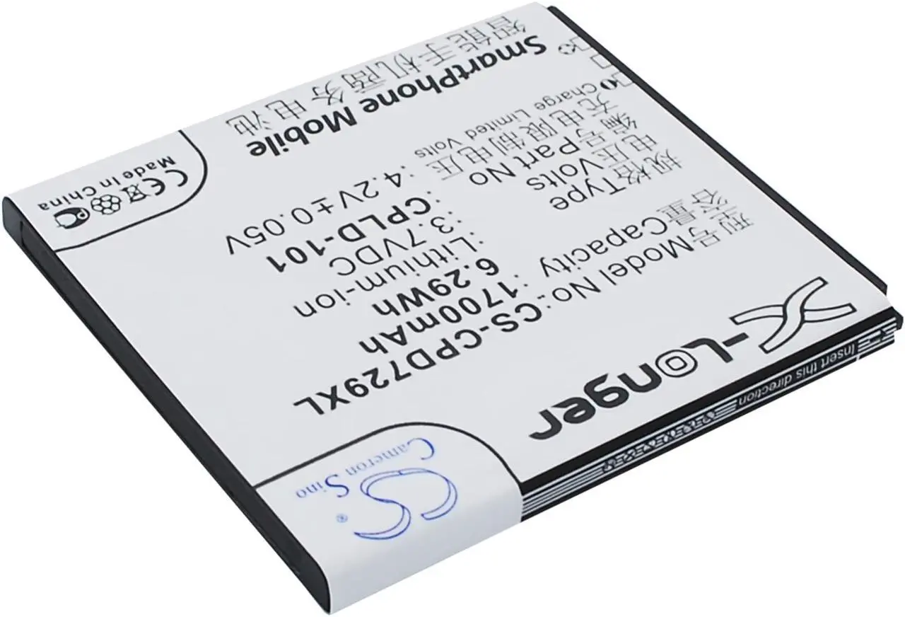 Alt view image 2 of 5 - Battery for Coolpad 7290 CPLD-101 Mobile SmartPhone CS-CPD729XL 3.7v 1700mAh