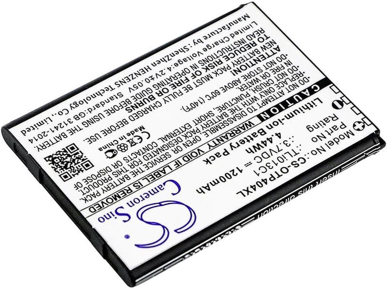 Alt view image 2 of 3 - Battery for Alcatel 4052C 4052R Go Flip V One Touch Cingular OT-4044C TLi013C1