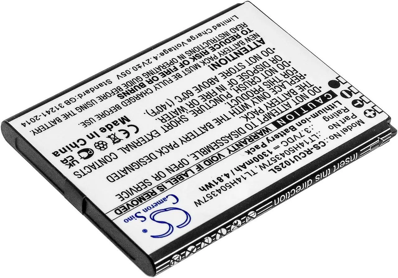 Alt view image 2 of 4 - Battery for AT&T Flip IV U102AA Cricket U102AC Cingular LT14H504357W TL14H504357
