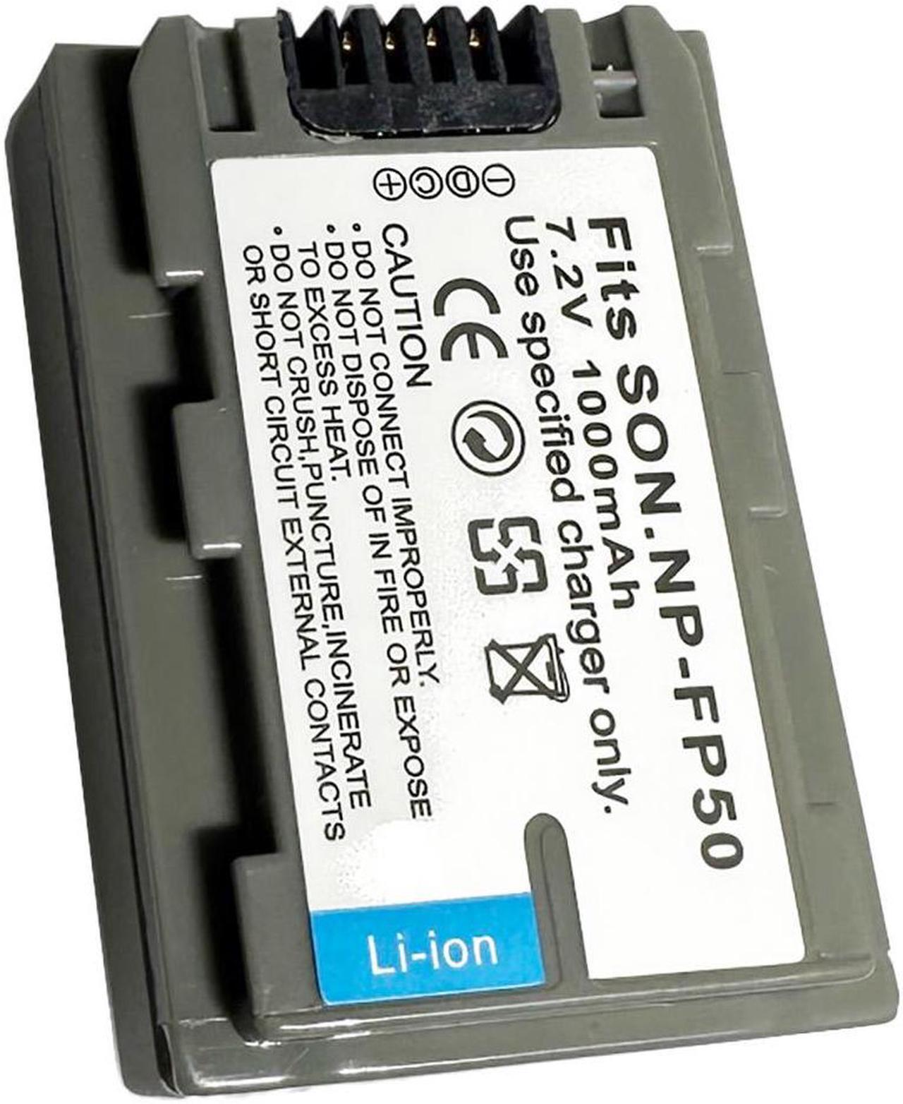 Alt view image 3 of 3 - Battery for Sony NP-FP50 NP-FP70 NP-FP90 DCR-HC96 DCR-SR100 DCR-DVD105 DCR-DVD103 Handycam DCR30 DCR-DVD505 DCR-DVD602