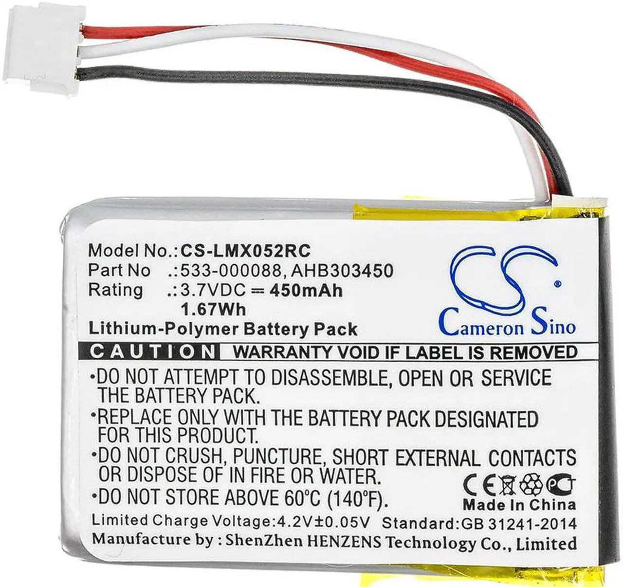 Alt view image 3 of 5 - Battery for Logitech 910-004374 MX Master 2 Anywhere 3 2s 533-000120 AHB303450
