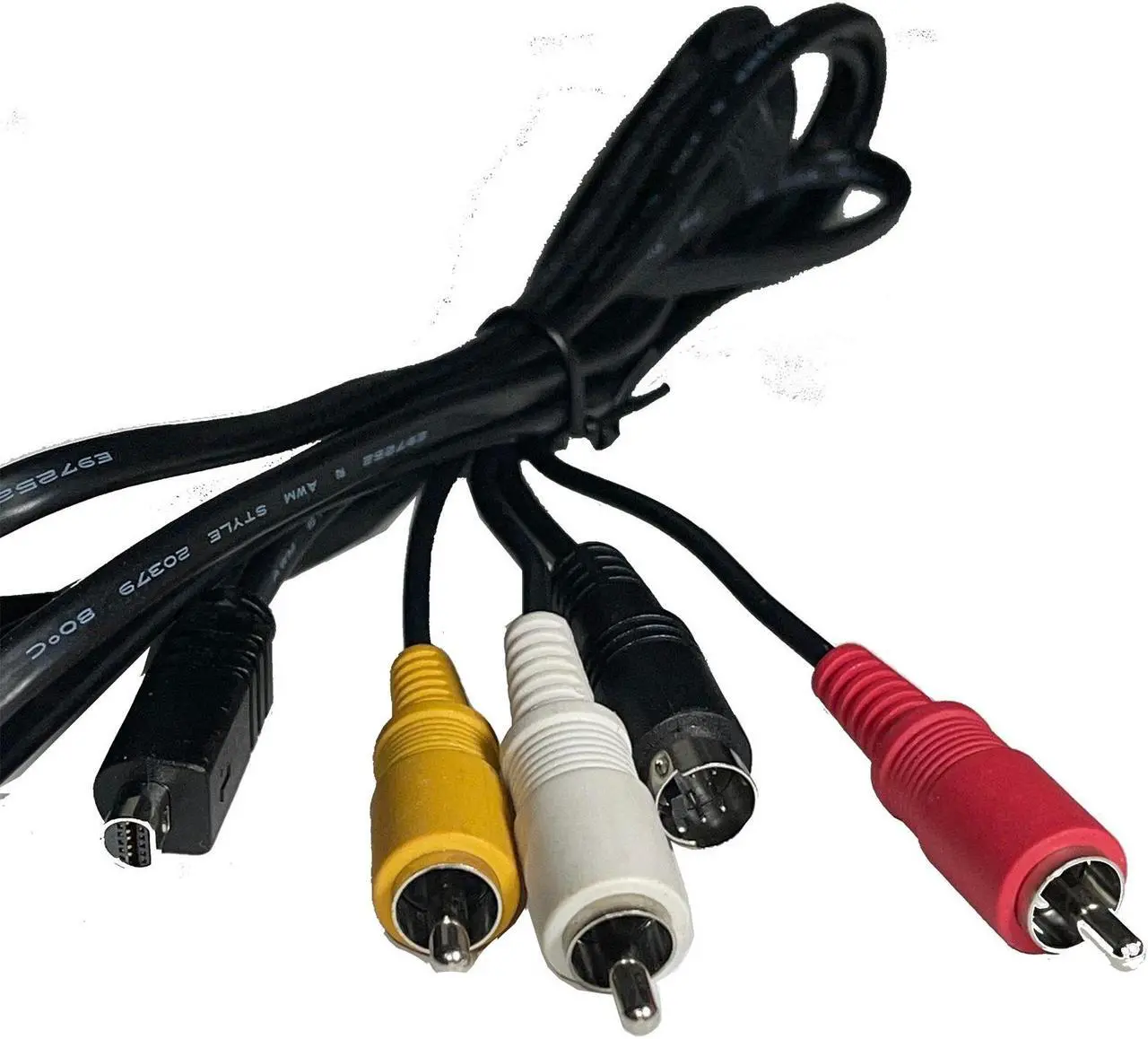Alt view image 3 of 6 - AV Cable for Sony VMC-15FS S-Video RCA DCR-SR47 HDR-FX7 DCR-SX40 HDR-CX100 HDR-CX100B HDR-SR11