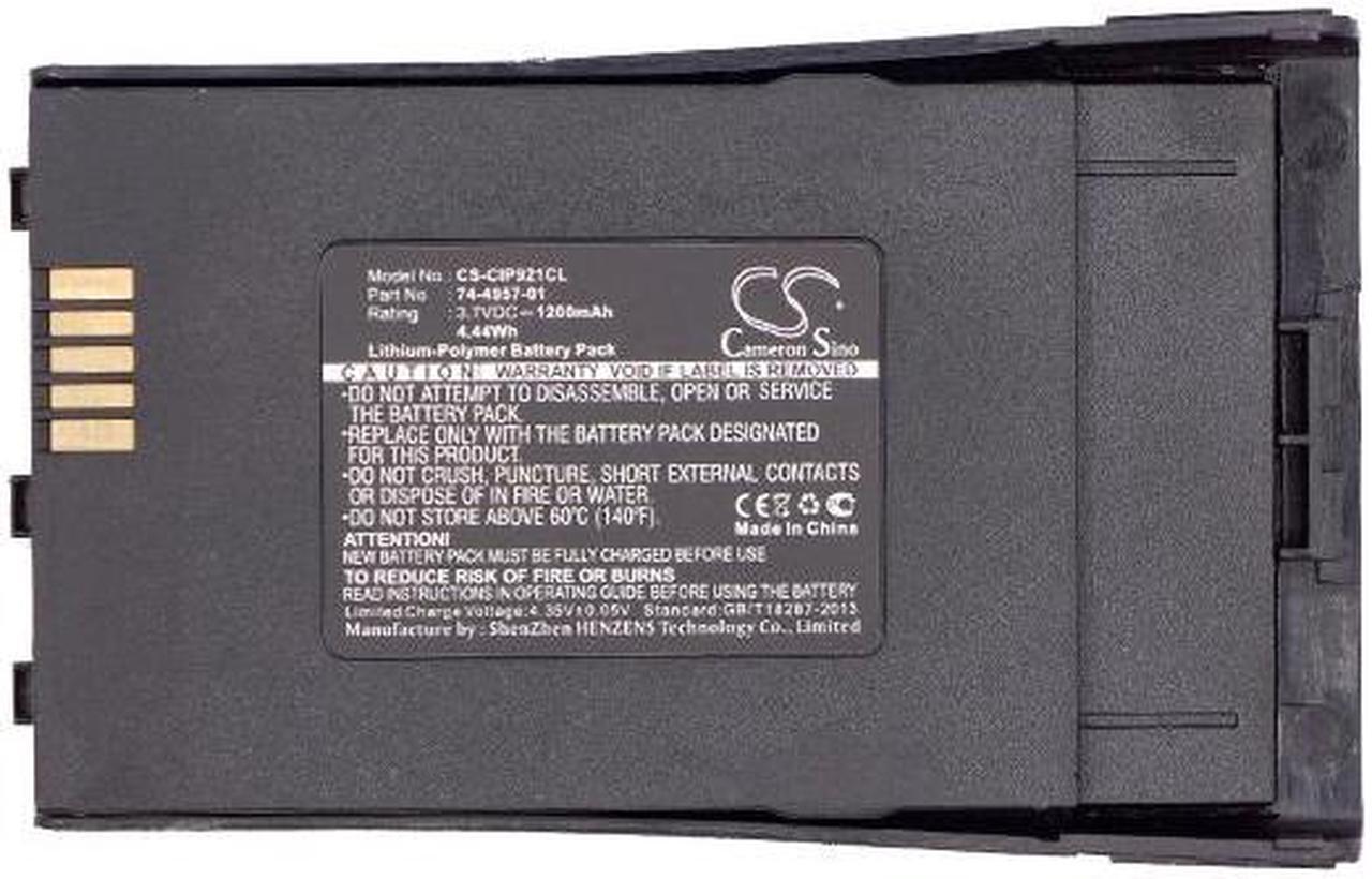 Alt view image 3 of 3 - Battery for Cisco CP-7921 CP-7921G Unified 74-4957-01 Rev. C1 74-4958-01 1200mAh