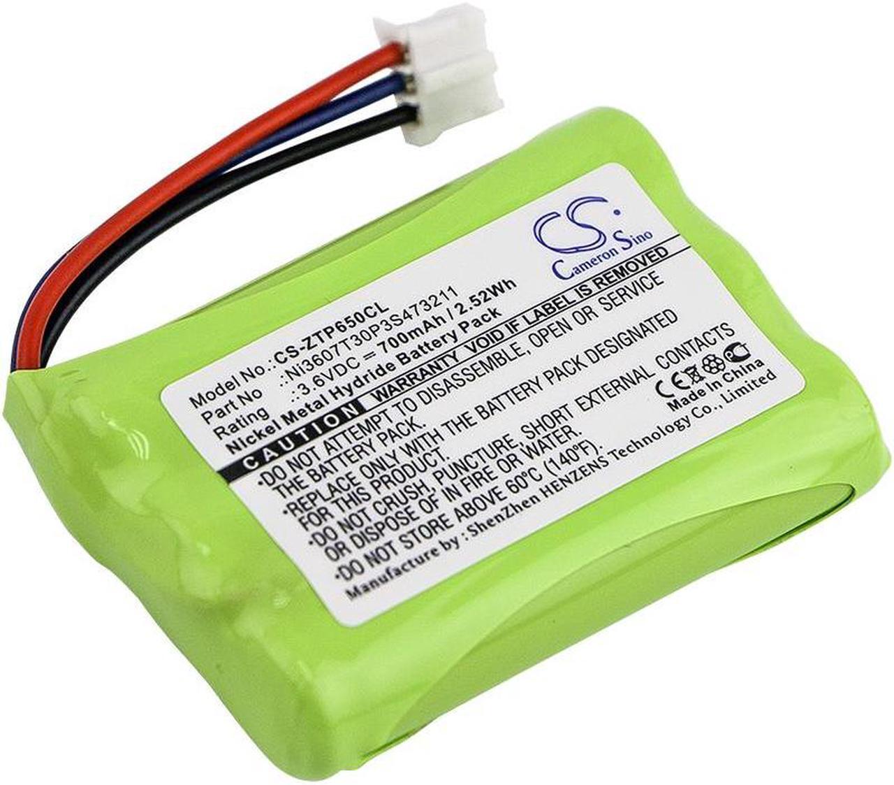 Main image of Battery for ZTE WP650 WP850 Ni3607T30P3S473211 Cordless Phone CS-ZTP650CL 700mAh