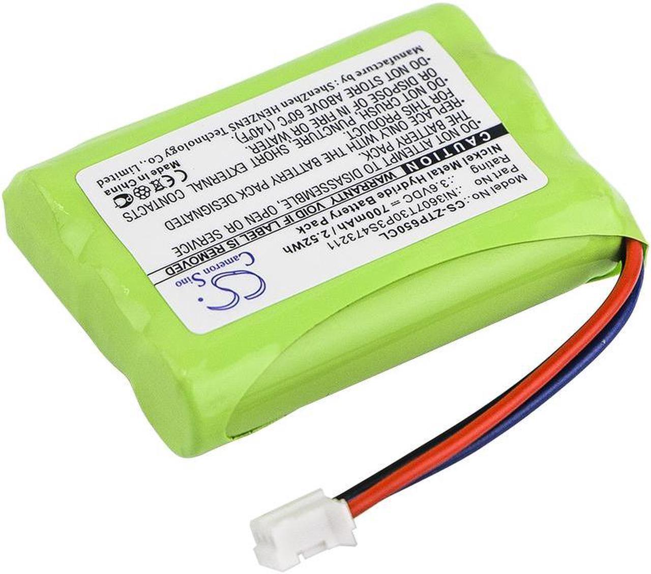 Alt view image 2 of 4 - Battery for ZTE WP650 WP850 Ni3607T30P3S473211 Cordless Phone CS-ZTP650CL 700mAh