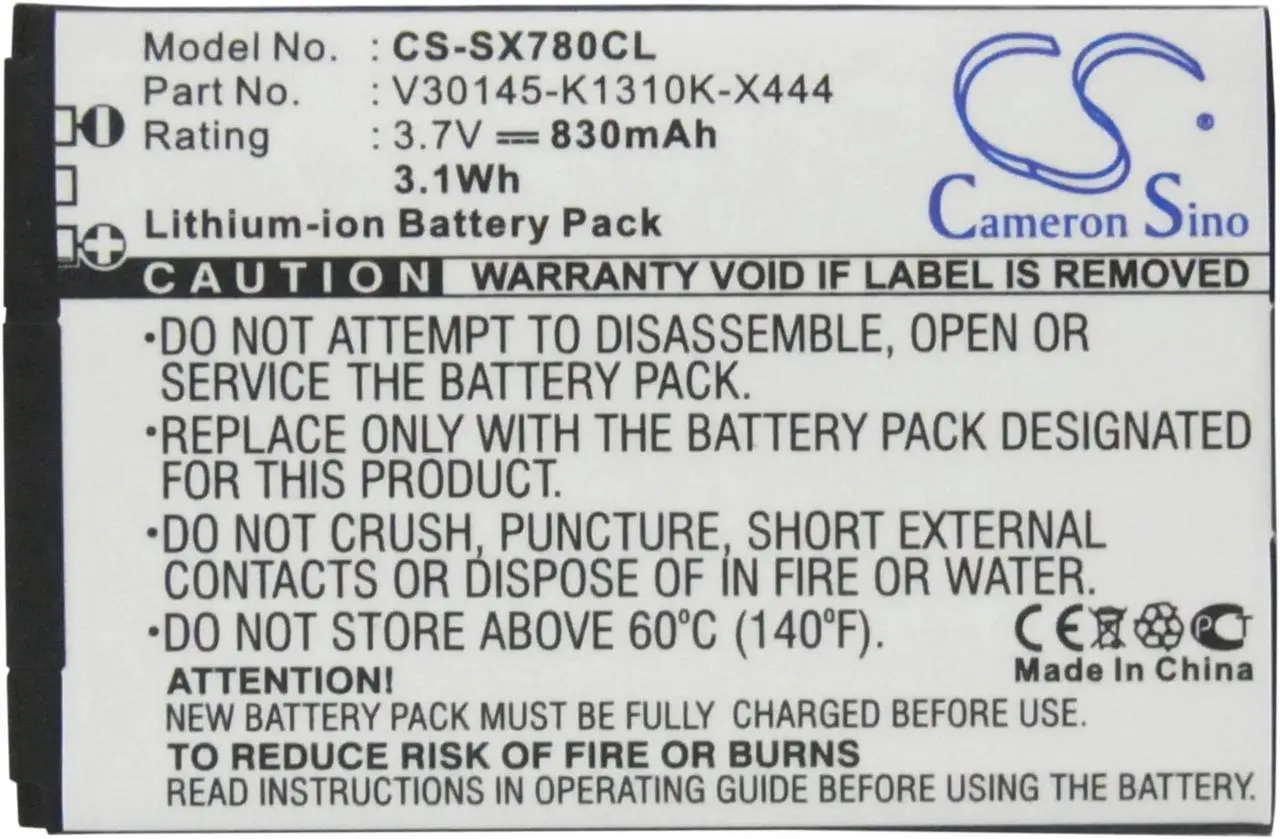 Alt view image 5 of 5 - Battery for Siemens Gigaset SL400 V30145-K1310-X444 V30145-K1310-X445 830mAh
