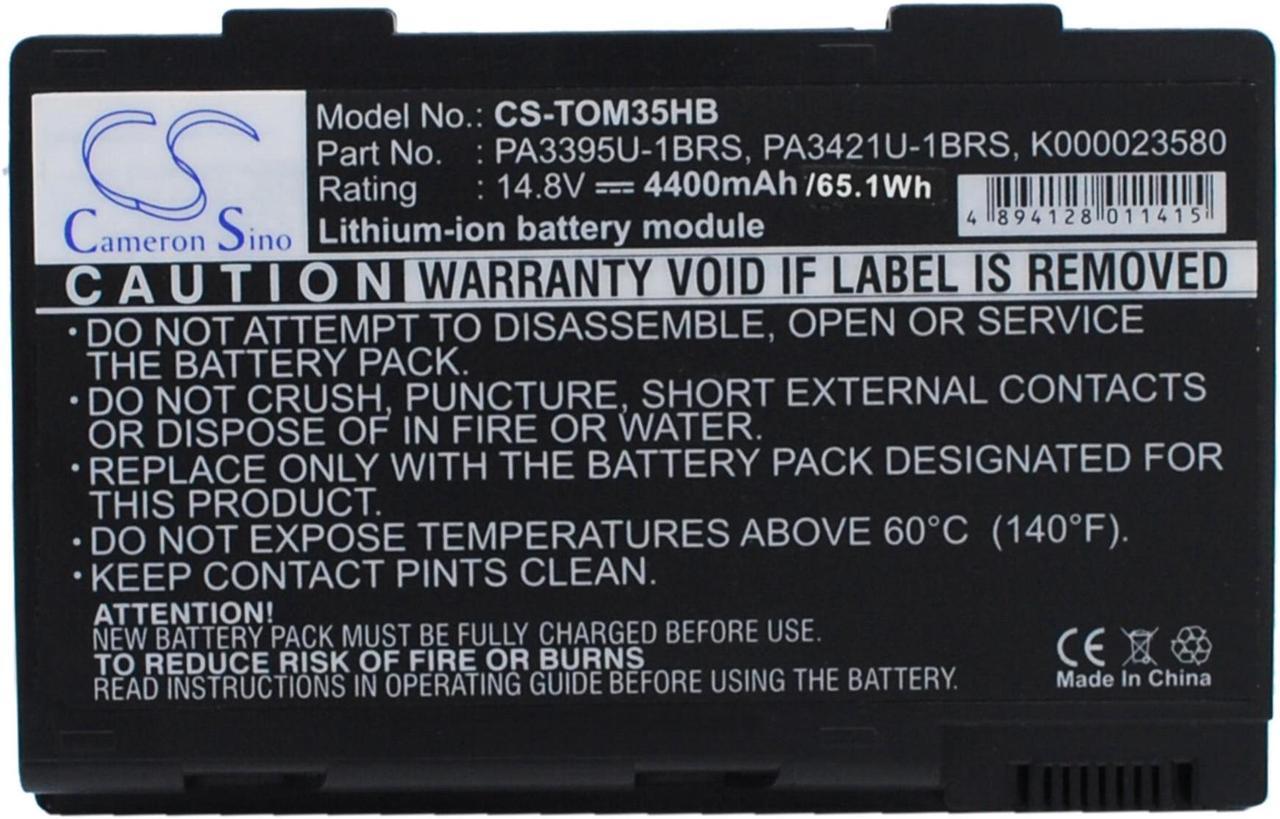 Main image of Battery for Toshiba Satellite M30X M35X M40X P-M760 PA3395U-1BRS PA3421U-1BRS