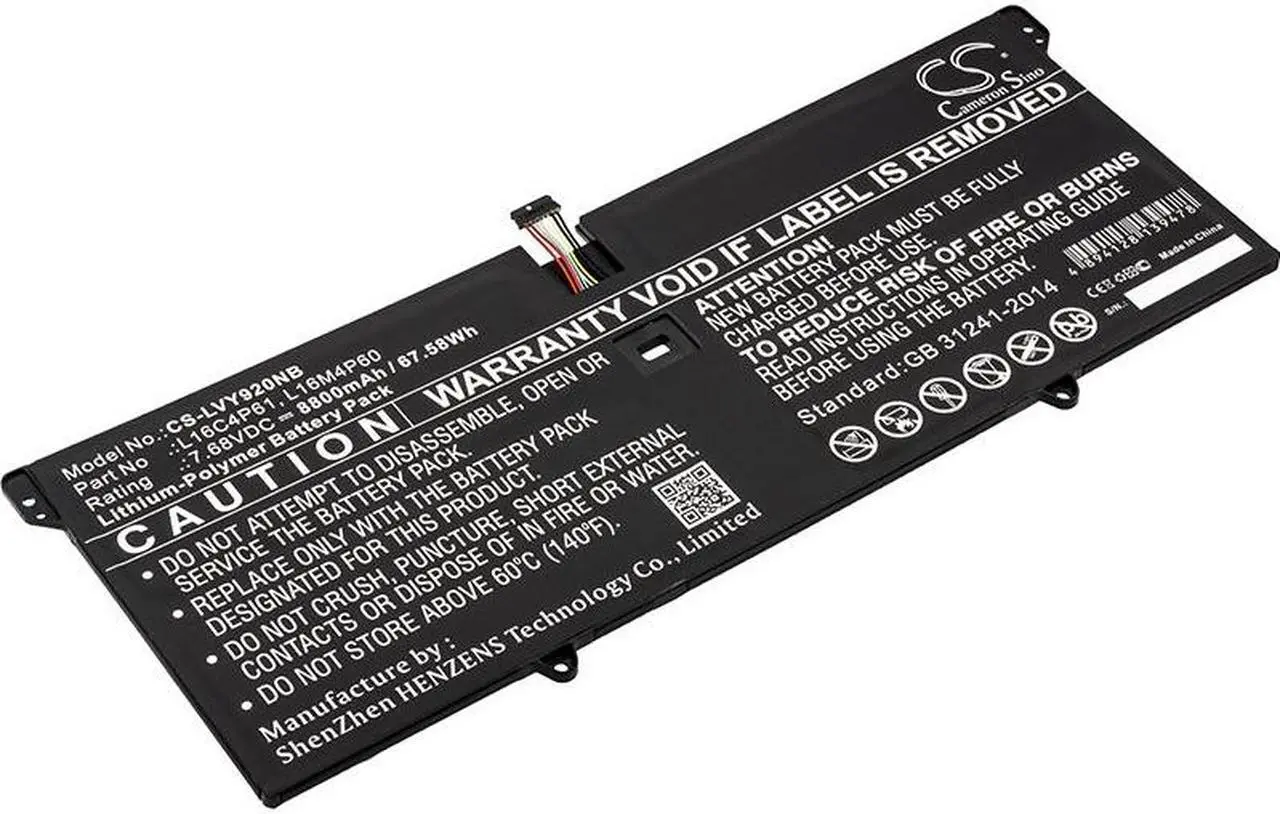 Main image of Battery for Lenovo Yoga 920-13IKB Glass 80Y8000UUS 5B10N01565 L16C4P61 L16M4P60