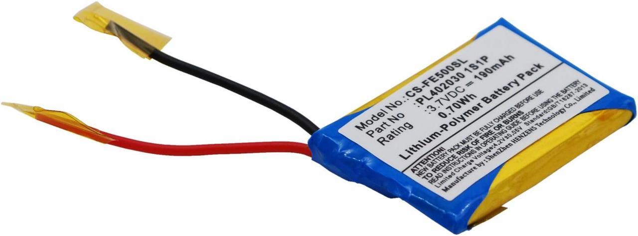 Alt view image 2 of 5 - Battery for Fiio E3 E5 E6 PL402030 1S1P Portable Headphone Amplifier CS-FE500SL