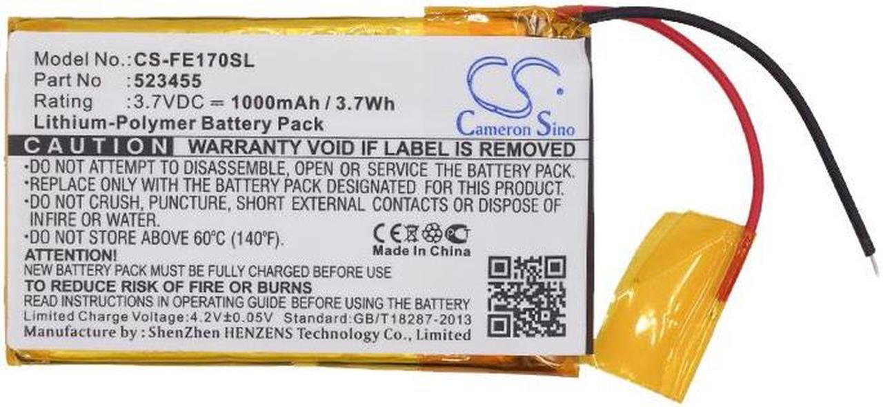 Alt view image 5 of 5 - Battery for Fiio E17 E7 523455 USB DAC Headphone Amplifier CS-FE170SL 1000mAh