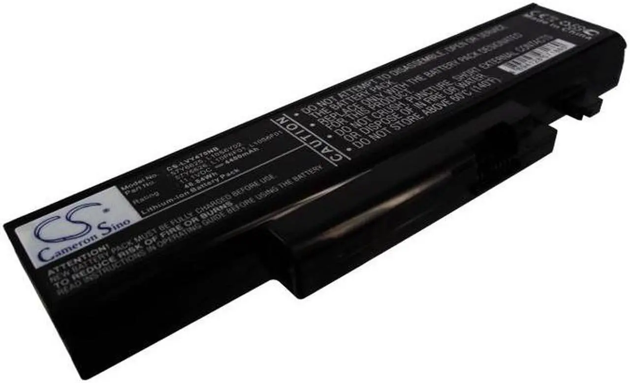 Alt view image 2 of 5 - Battery for Lenovo IdeaPad Y470 Y470P Y570 57Y6625 57Y6626 L10P6F01 L10S6F01