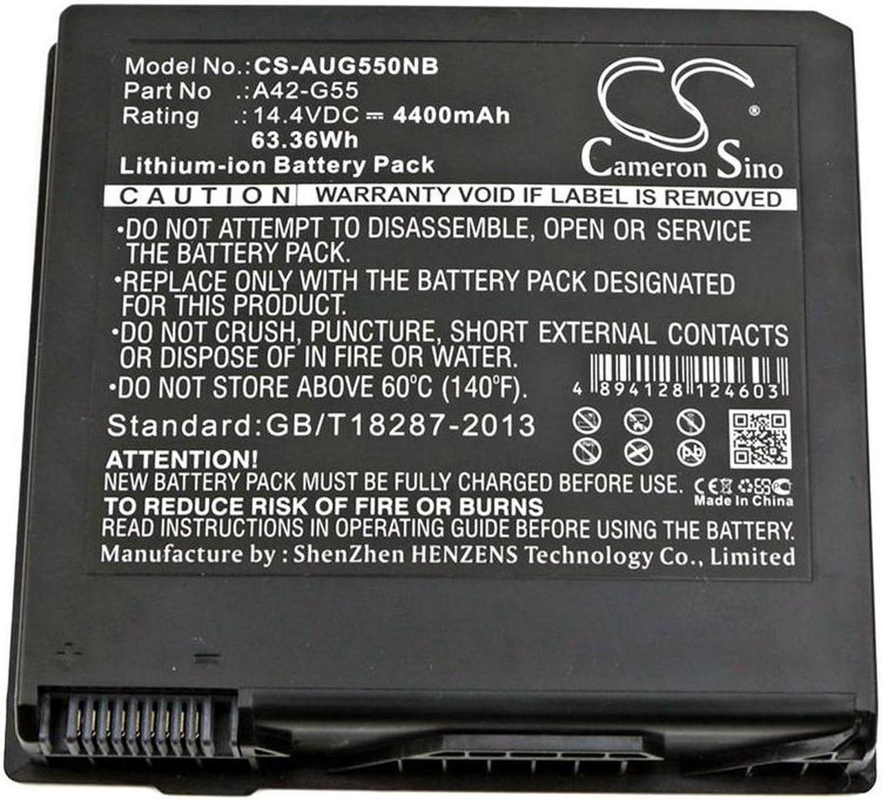 Alt view image 3 of 3 - Battery for Asus G55 G55V G55VM-RS71 G55VW 0B110-00080000 A42-G55 B056R014-0037