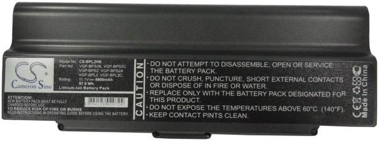 Alt view image 5 of 5 - Battery for Sony VAIO VGN-S360 VGP-BPL2 VGP-BPL2C VGP-BPS2 VGP-BPS2A VGP-BPS2B