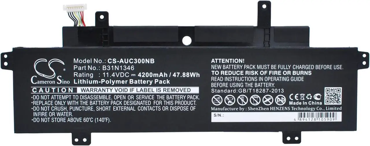 Main image of Battery for Asus Chromebook C300 C300M C300MA C301SA 0B200-01010000 B31N1346