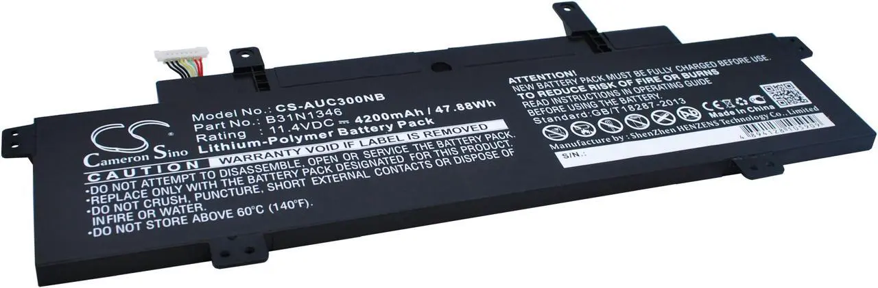 Alt view image 2 of 6 - Battery for Asus Chromebook C300 C300M C300MA C301SA 0B200-01010000 B31N1346