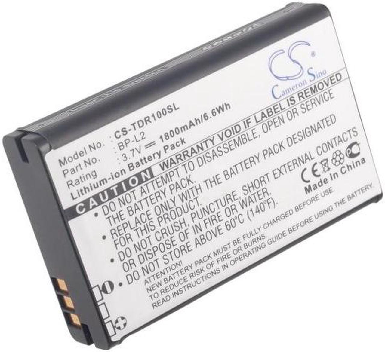 Alt view image 5 of 5 - Battery for Tascam DR-1 GT-R1 BP-L2 Portable Recorder CS-TDR100SL 1800mAh 6.6Wh